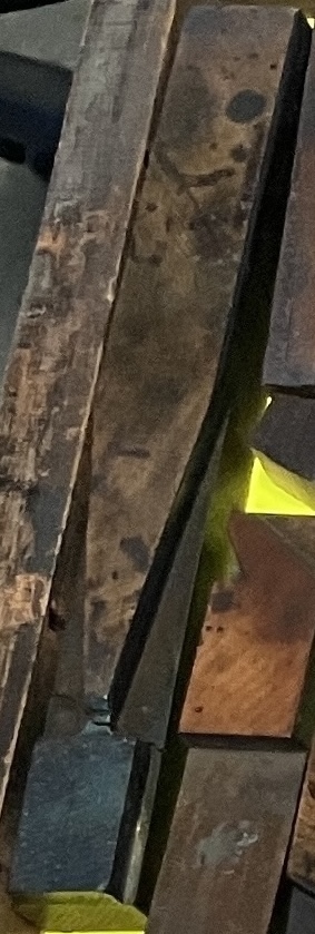 Broken wood type from penland collection