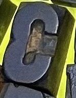 Broken wood type from penland collection