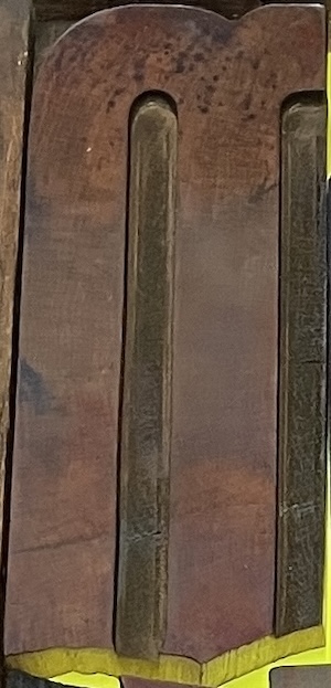 Broken wood type from penland collection