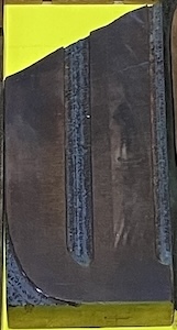 Broken wood type from penland collection