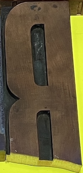 Broken wood type from penland collection