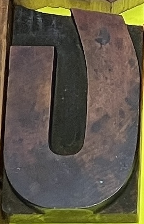 Broken wood type from penland collection