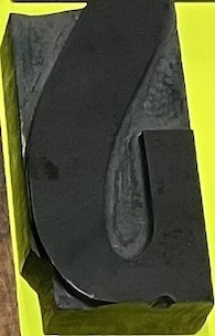 Broken wood type from penland collection