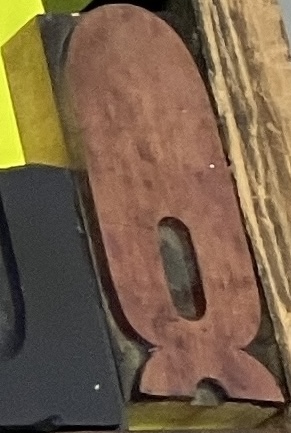 Broken wood type from penland collection