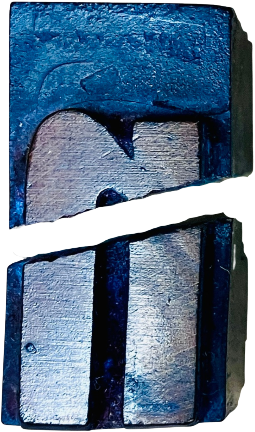 Broken wood type from penland collection