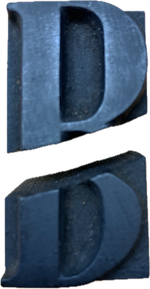 Broken wood type from visconti collection