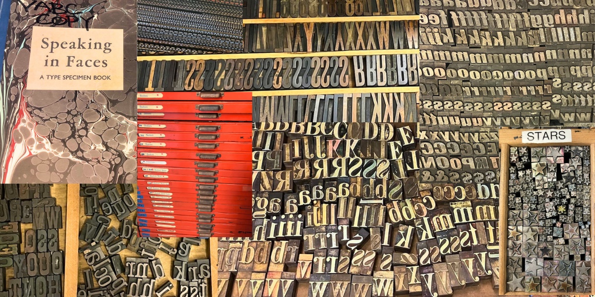 Overview of Virginia Book Arts type collection