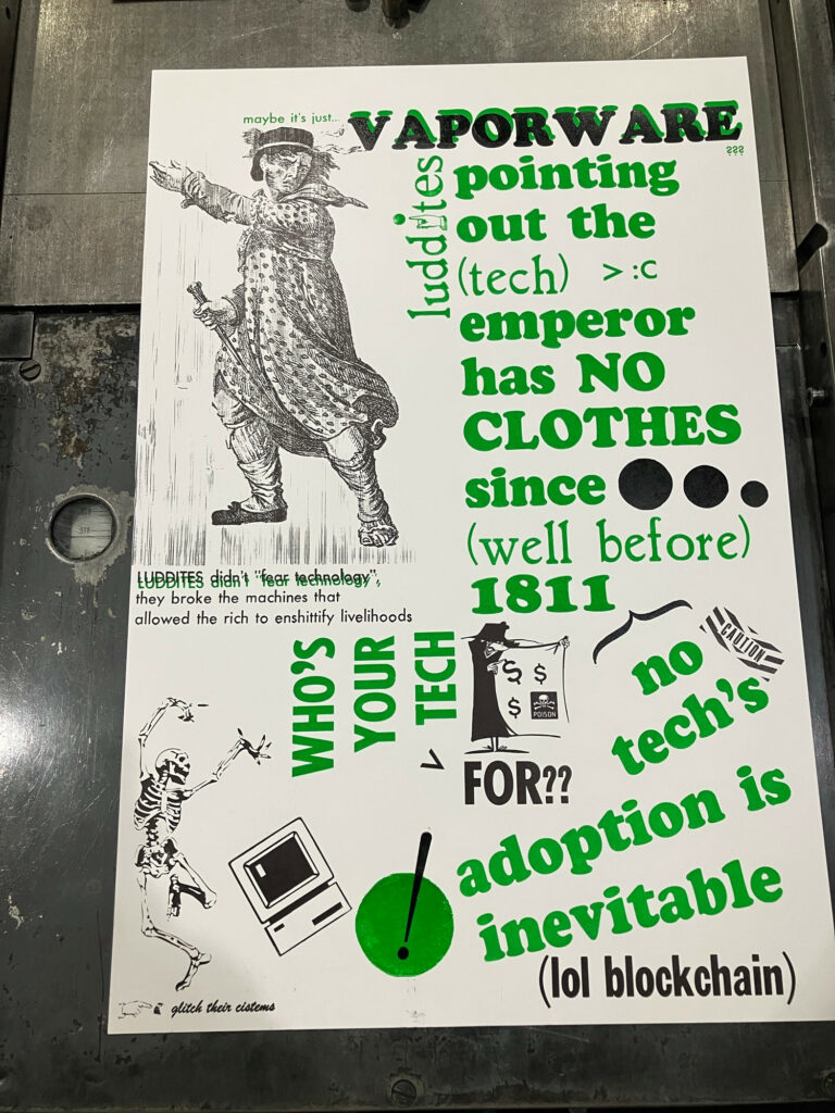 Wood type print by Amanda Wyatt Visconti